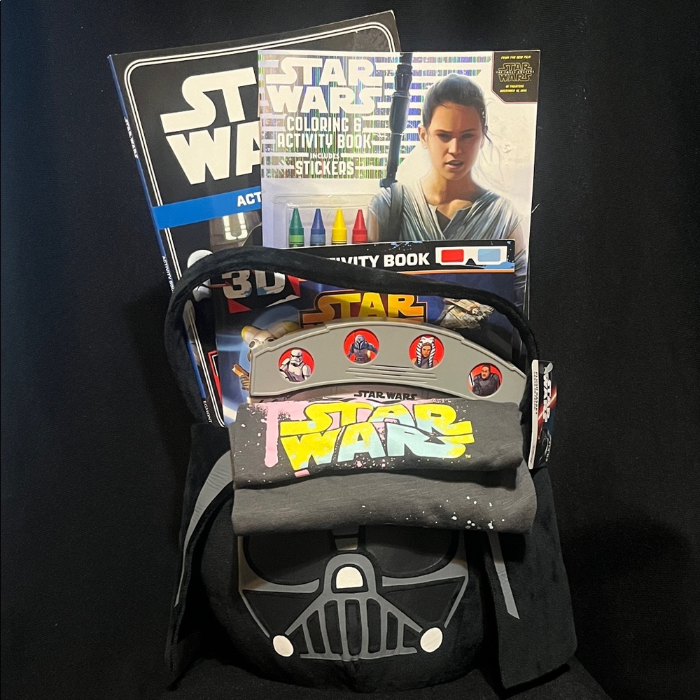 Star Wars Dark Vader Kids Activity & Basket Set - Black